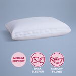 Three Chamber Medium Support Memory Foam Pillow