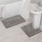 COTTON BORDER GUNMETAL 50x80 Bath Mat