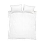 BIANCA SINGLE DUVET COVER Oxford Lace Trim White