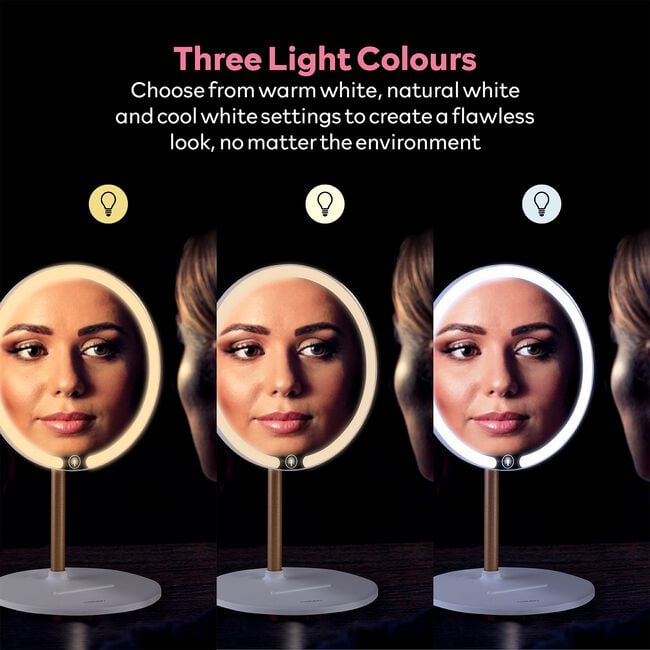 Carmen Rechargeable LED Magnetic Mirror