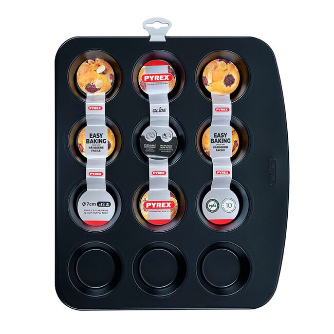 Pyrex® Glide 12 Cup Muffin Tray 36cm