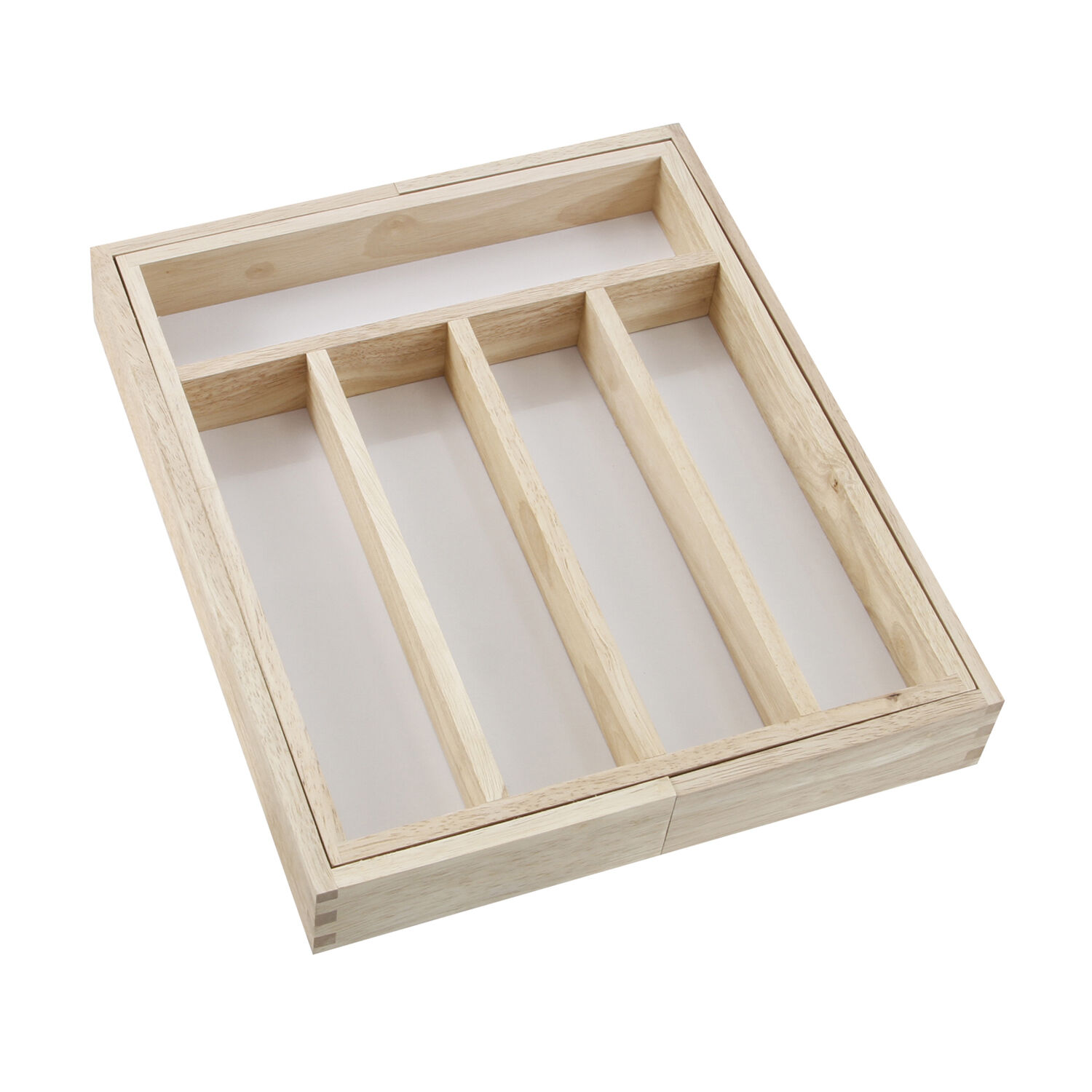 Rubberwood Extendable Cutlery Tray Home Store + More