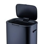 55L Nordhaus Matt Black Push Bin