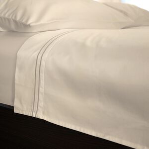 KS FLT/SHT DB Stitch 500 Threadcount Cotton Cream