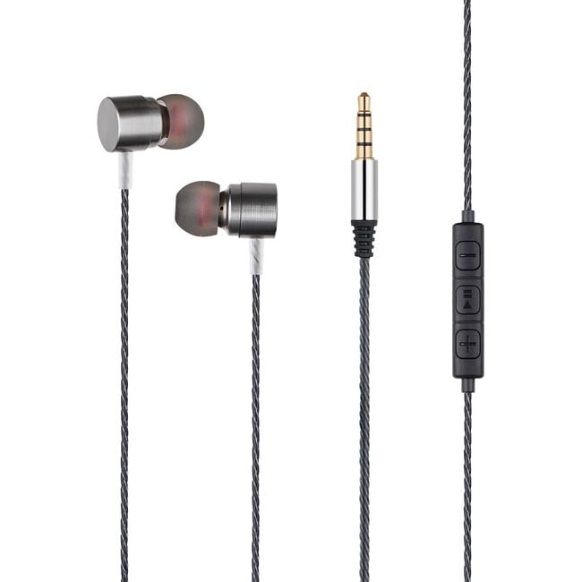 Budi Grey High Definition Earphone with microphone