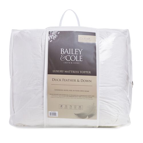 Bailey & Cole Luxury Duck Feather Mattress Topper Home Store + More