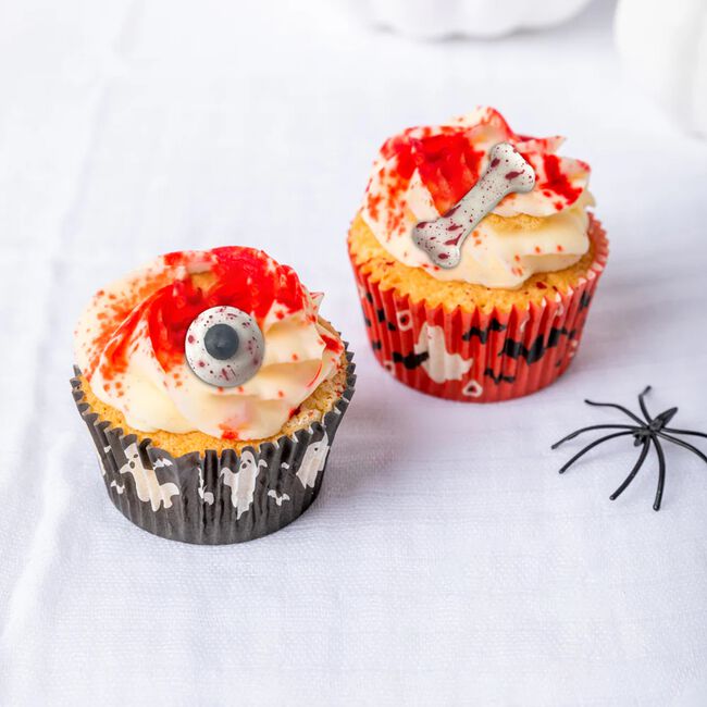 Halloween Eerie Eyeballs & Bones Sugar Toppers