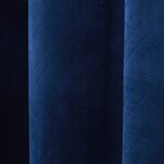 TRIANGLE STITCH NAVY 66X54 Curtain