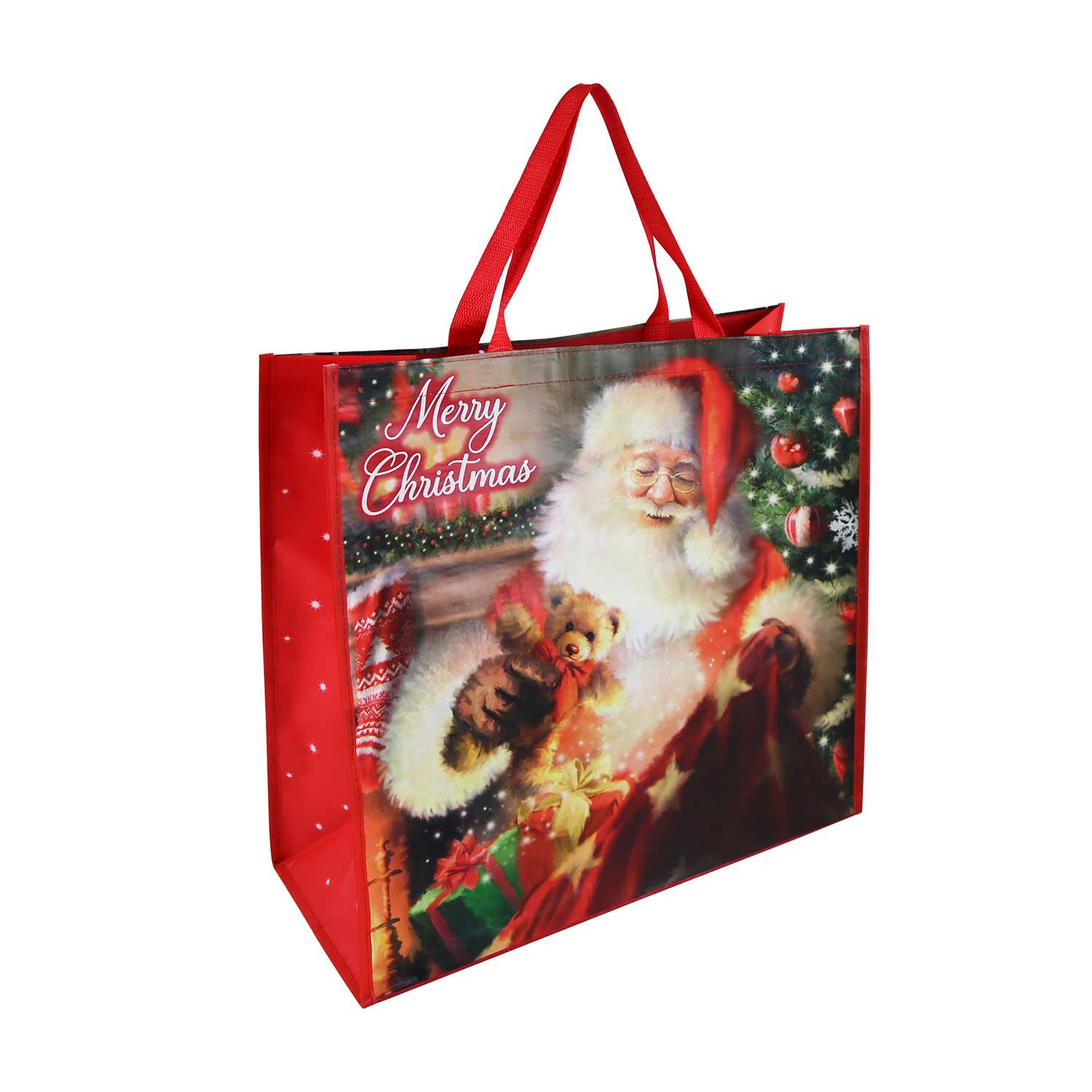 Traditional Santa Shopping Bag Home Store More