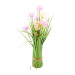 Bloomvivbe 40cm Pink Rose Faux Bouquet