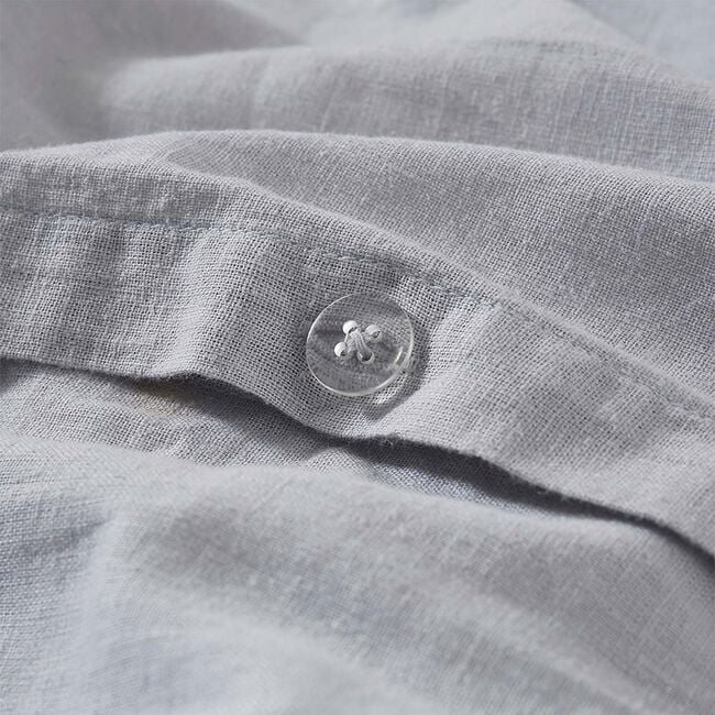 SINGLE DUVET COVER Martex Touch of Linen Ice Blue