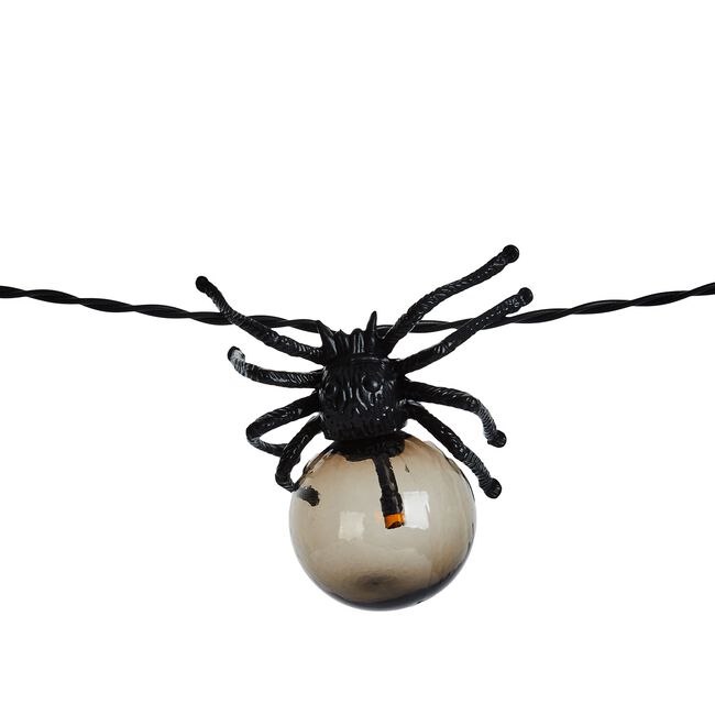 10 LED Spider String Lights -  Orange 