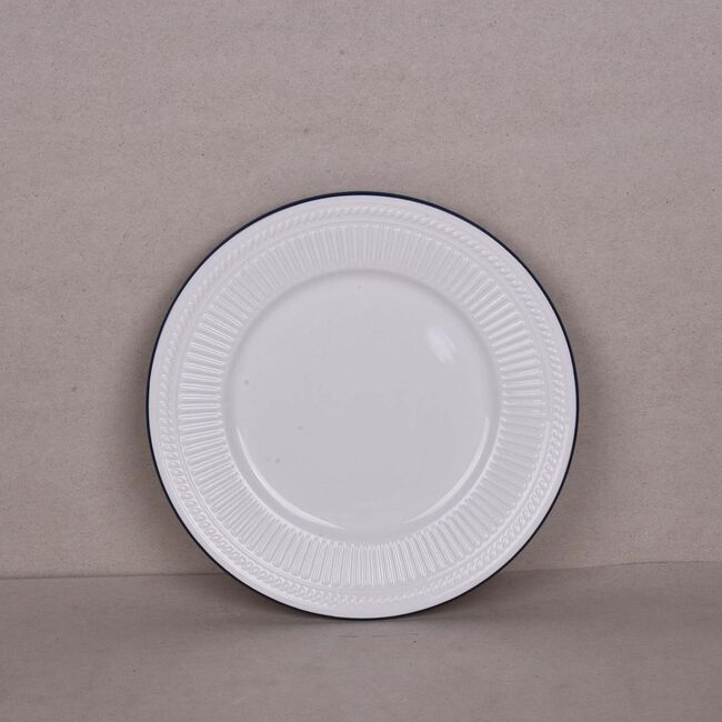 Abney & Croft Blue Rim 12 Piece Dinner Set