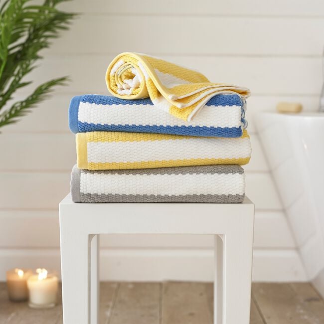 BOSTON 550GSM TEXTURED WAFFLE BLUE Hand Towel