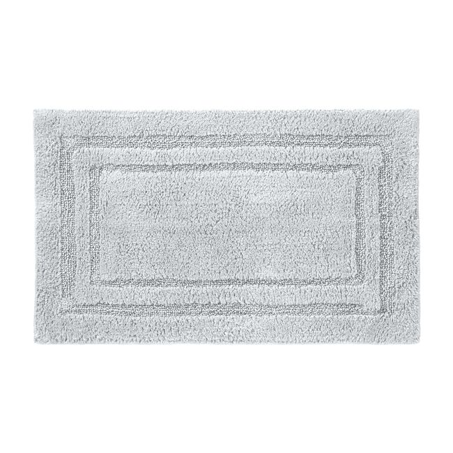 COTTON BORDER SILVER 50x80 Bath Mat