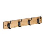 4 Hook Modern Ash Coat Rack