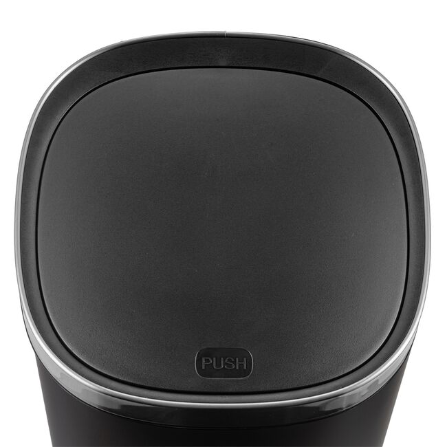 40L Newport Push Bin - Black