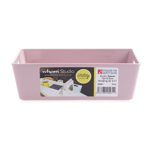 Studio 3.01  Rectangular Basket 770ml - Pink