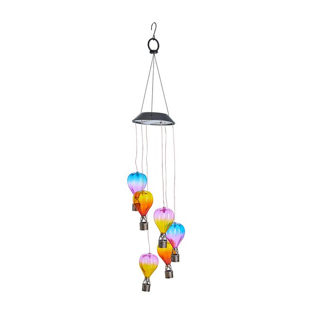 Solar Hot Air Balloon Wind Chime Light