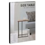 Side Table With Black Metal Frame