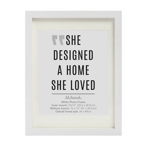 A4 MCINTOSH WHITE Photo Frame 21X30CM