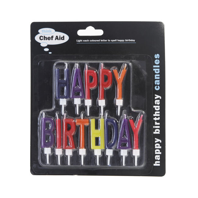 Chef Aids Happy Birthday Candles