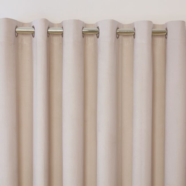 BLACKOUT & THERMAL VELVET NATURAL 90X90 Curtain