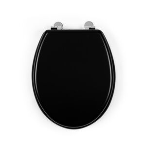 Beldray Black Wooden Toilet Seat