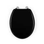 Beldray Black Wooden Toilet Seat