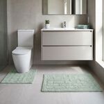 COTTON BRICK DUCK EGG 50x80 Bath Mat