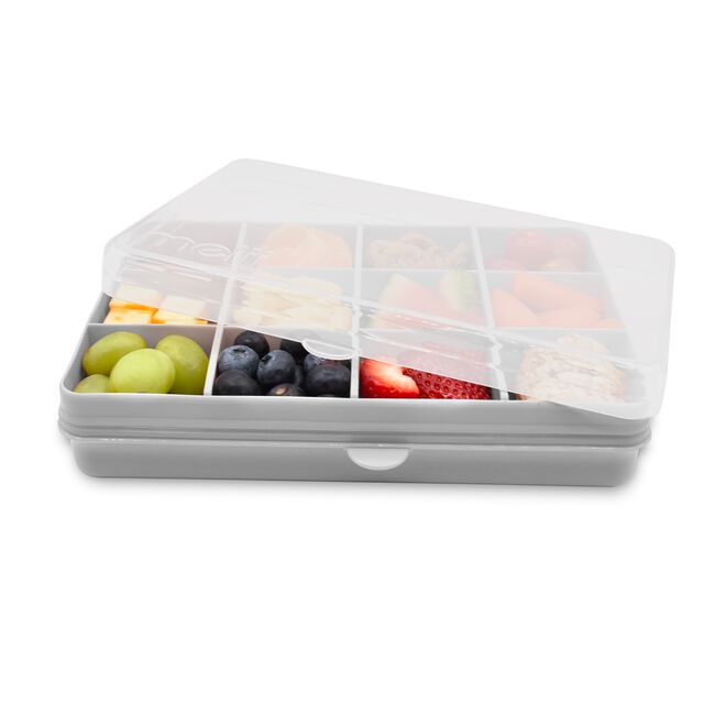Melii Grey Compartment Snackle Lunch Box