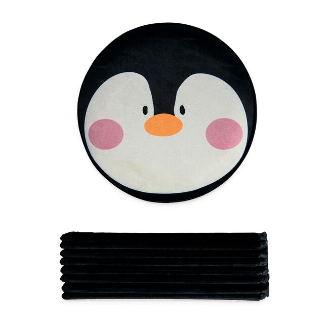 Penguin Folding Ottoman - Black