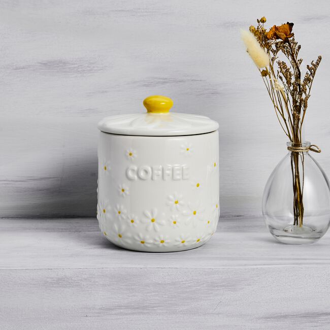 Prince & Kensington Daisy Coffee Jar