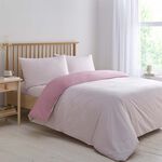 JUNIOR DUVET COVER Luxury Percale Blush Pink/Rose Pink