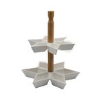The Jolly Sleigh 2 Tier Star Snack Selection Stand