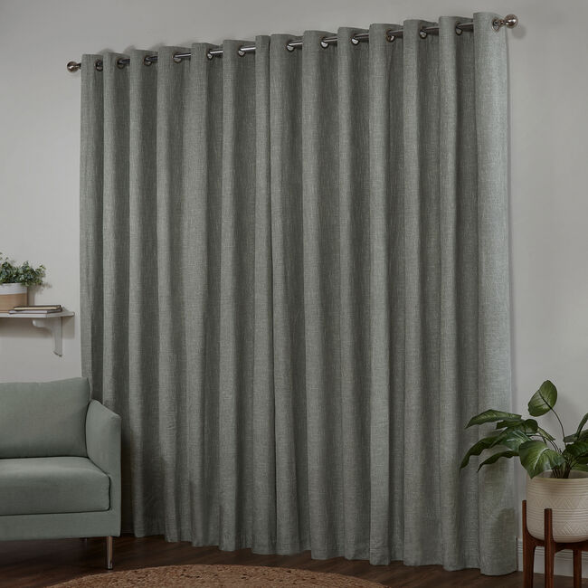 Blackout & Thermal Basketweave Curtains 132 x 90