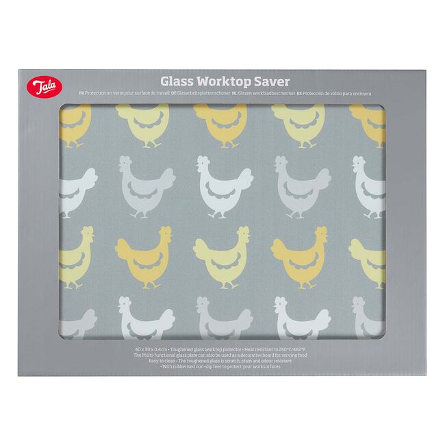 Tala Hens Glass Worktop Saver 30cm x 40cm