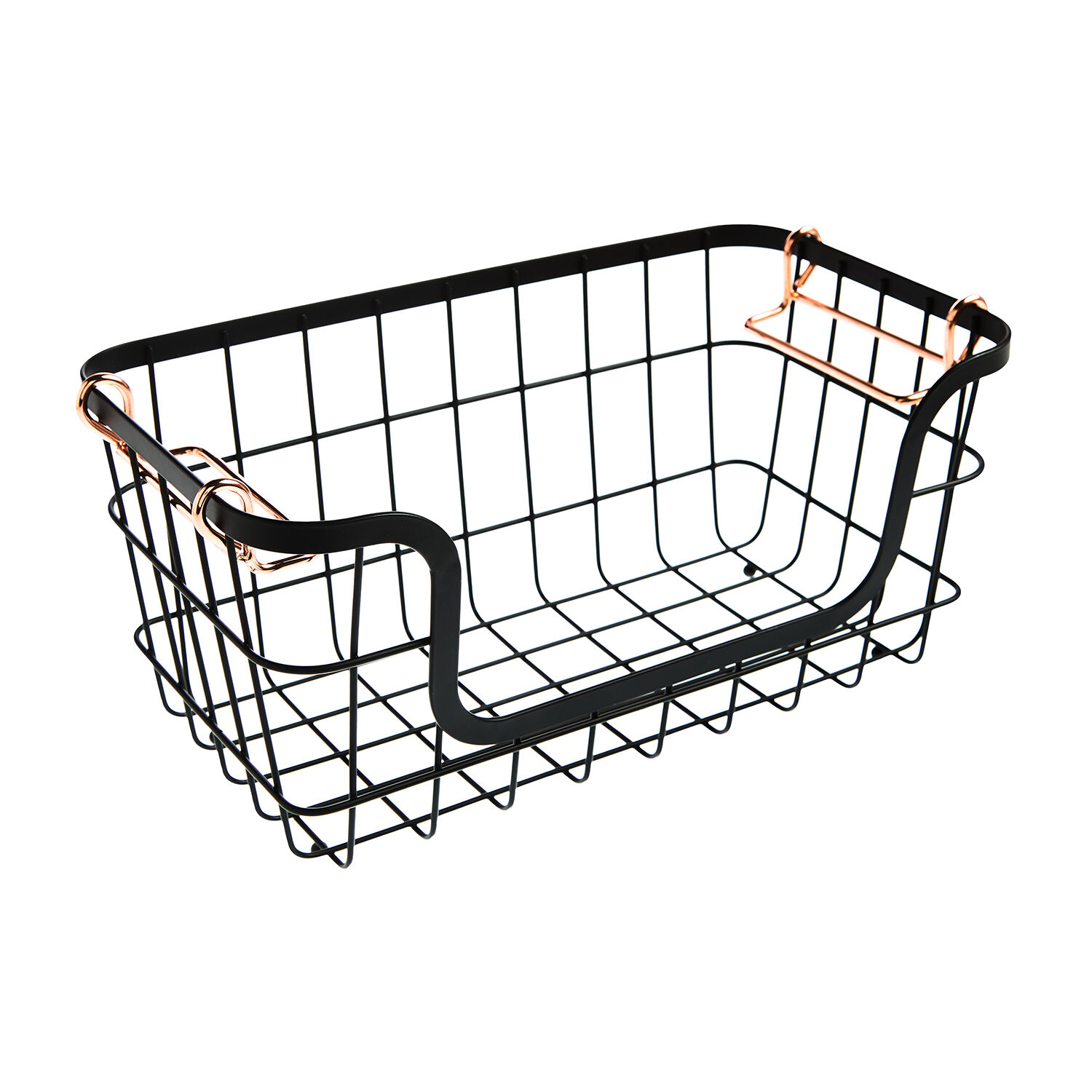 Stacking Basket Black Home Store + More