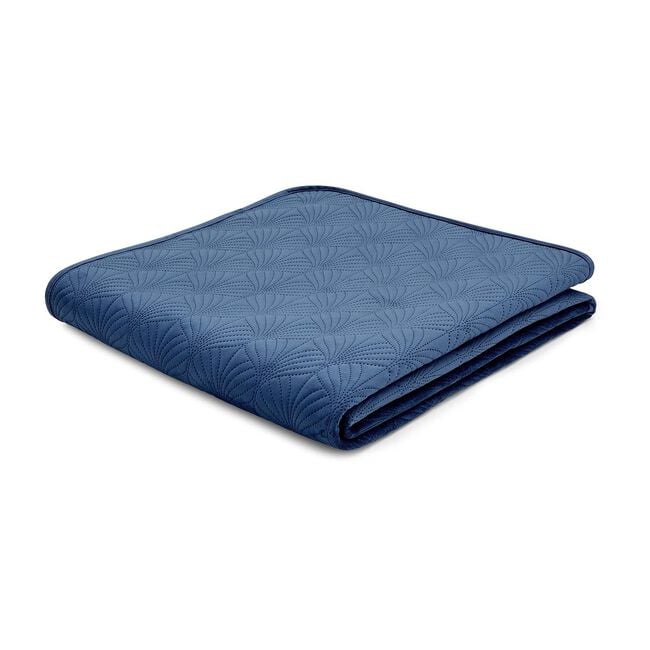 CATHERINE LANSFIELD ART DECO PEARL NAVY 200x220 Bedspread