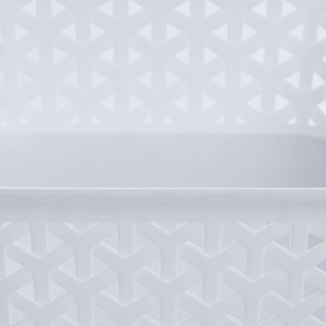 Geometric Storage Basket 1.5L - White