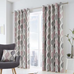 FUSION LENNOX BLUSH 66X54 Curtain 
