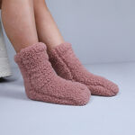 Teddy Socks Pair - Rose