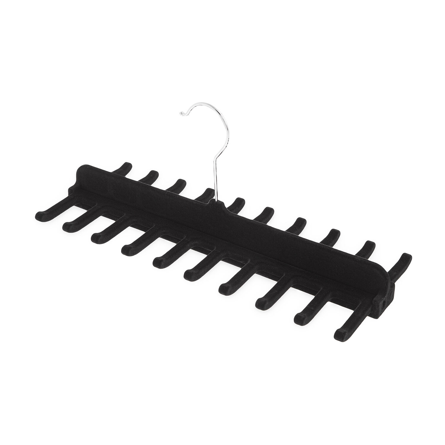 Skinny Velvet Black Tie Belt Hanger Home Store More