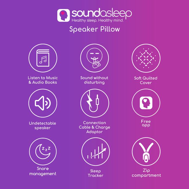 Soundasleep Speaker Pillow