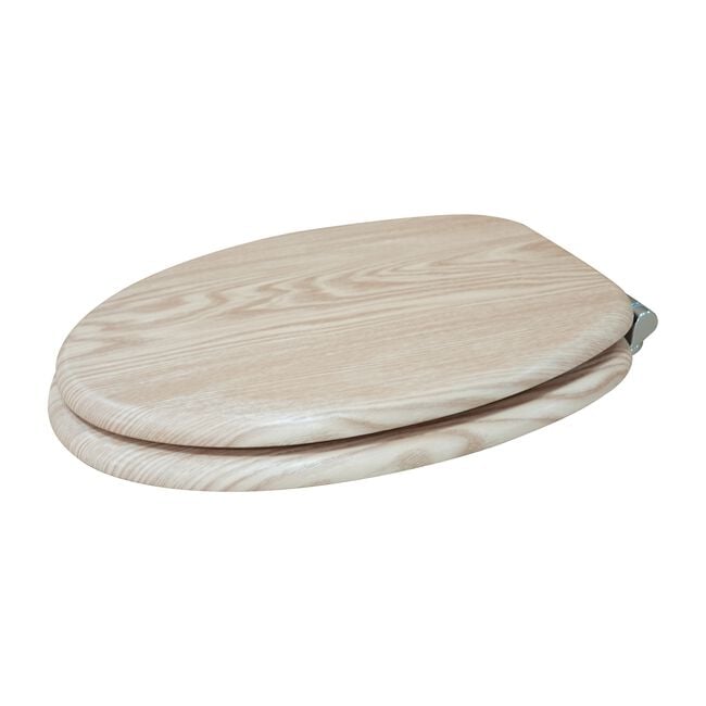 Bamboo Effect Slow Closing Toilet Seat