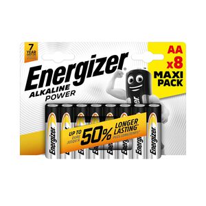 Energizer Alkaline Power AA Batteries - 8 Pack