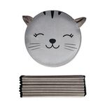 Cat Folding Ottoman - Grey
