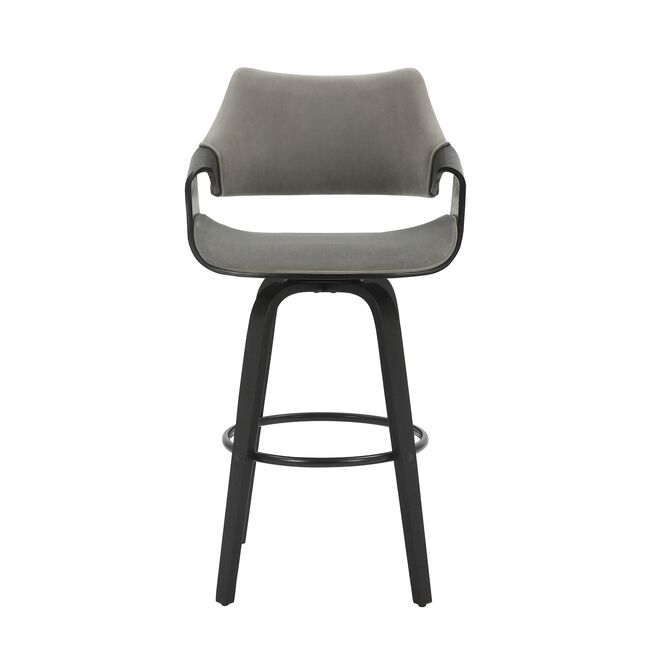 Beckett Barstool - Grey Velvet