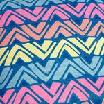 Indoor Outdoor Zig Navy Cushion