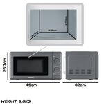 Daewoo Grey 20L 800W Microwave